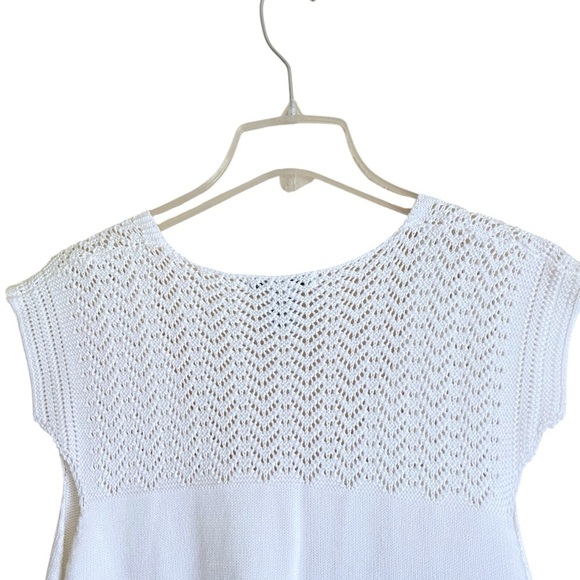 RXB Embroidered Sweater Hand-sewn Charming Sleeveless Knit Floral Top Medium - Picture 6 of 13